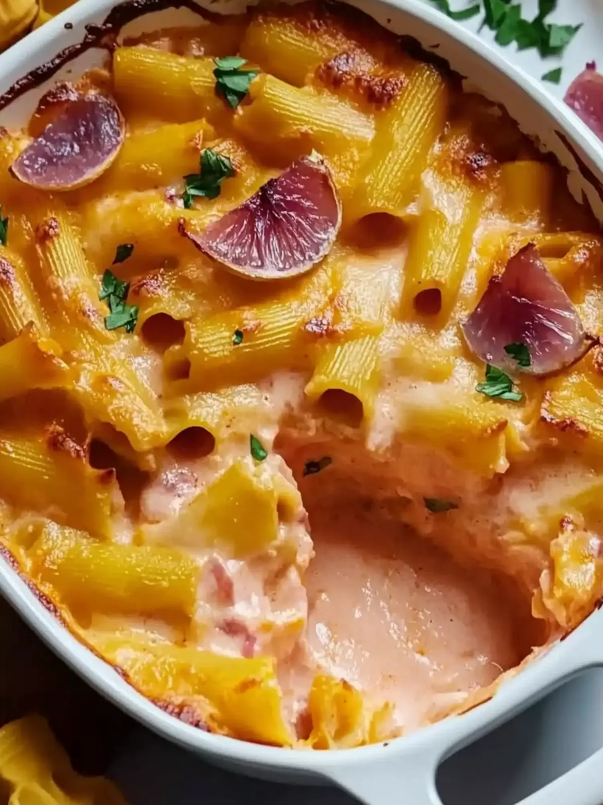 Nudeln und Schinken Gratin für die ganze Familie 2 Nudeln und Schinken Gratin