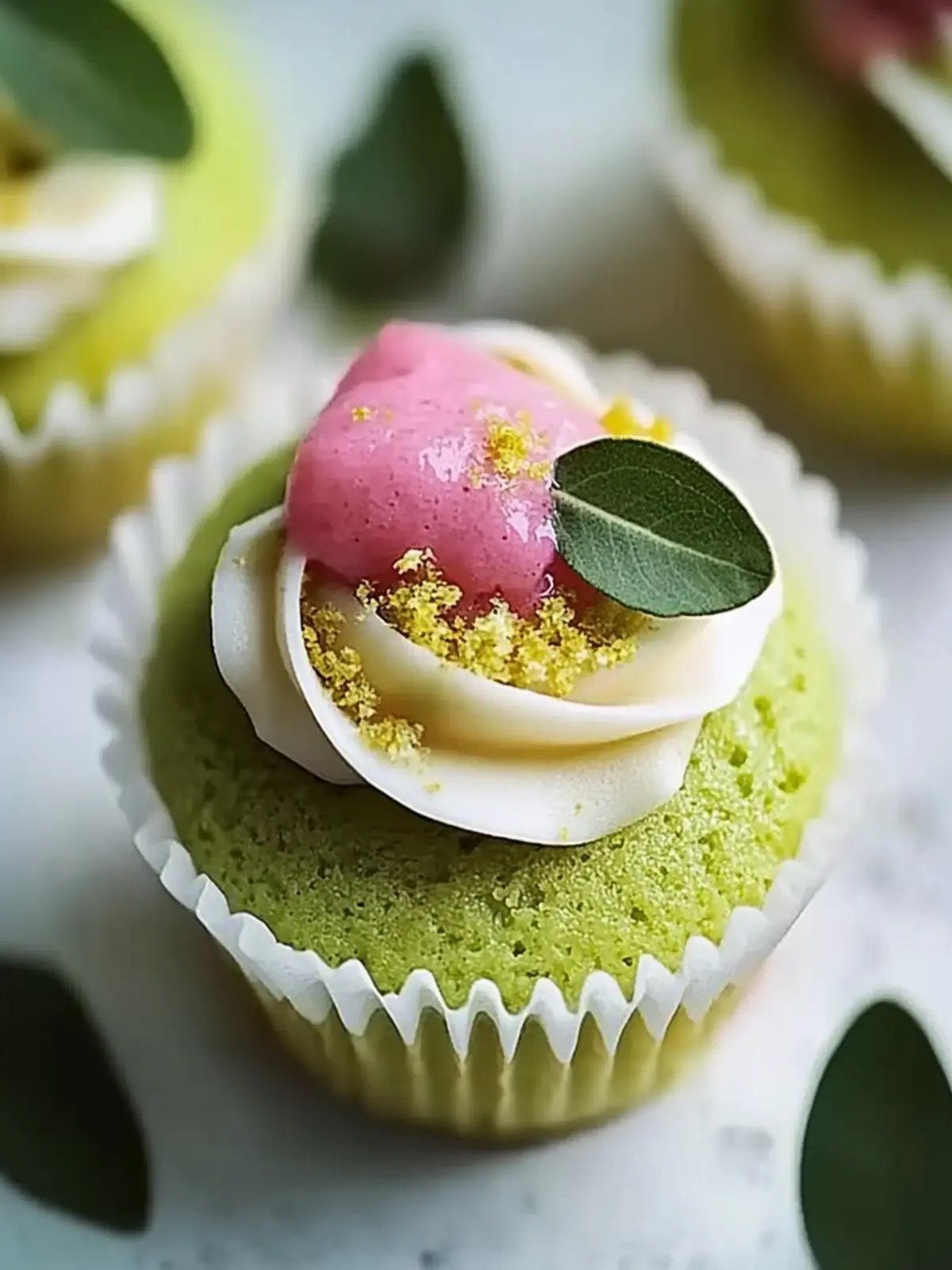 Vegane Mini-Rosen-Pistazien-Cupcakes zaubern Freude 2 Vegane Mini-Rosen-Pistazien-Cupcakes