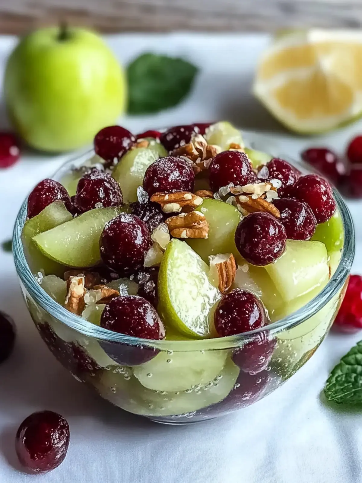 Frischer Apfel Obstsalat Rezept für perfekte Feiern 2 Frischer Apfel Obstsalat Rezept