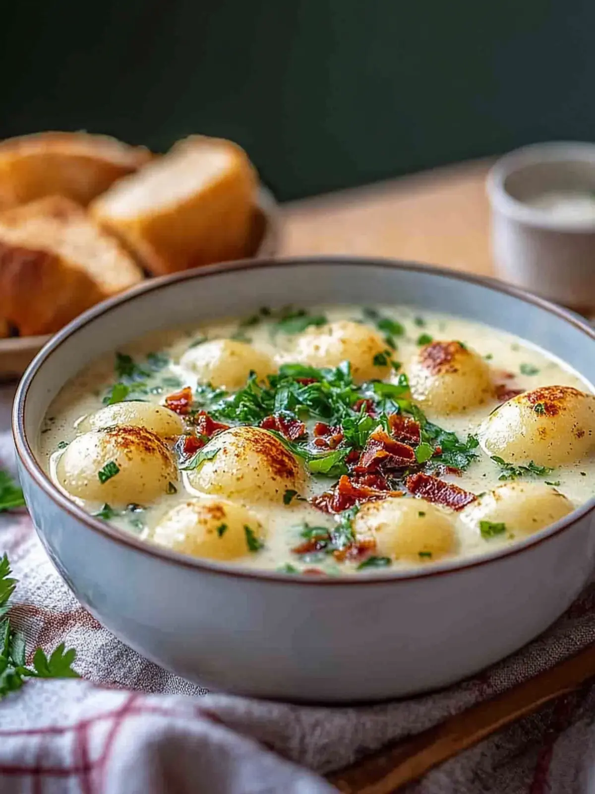 Bacon Cheddar Gnocchi Suppe für kalte Tage 4 Bacon Cheddar Gnocchi Suppe