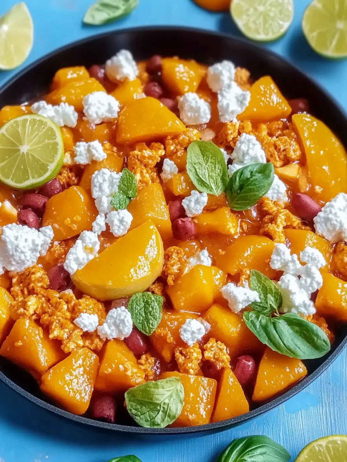 Kürbis und Hackfleisch Pfanne mit Feta für jeden Tag 2 Kürbis und Hackfleisch Pfanne mit Feta