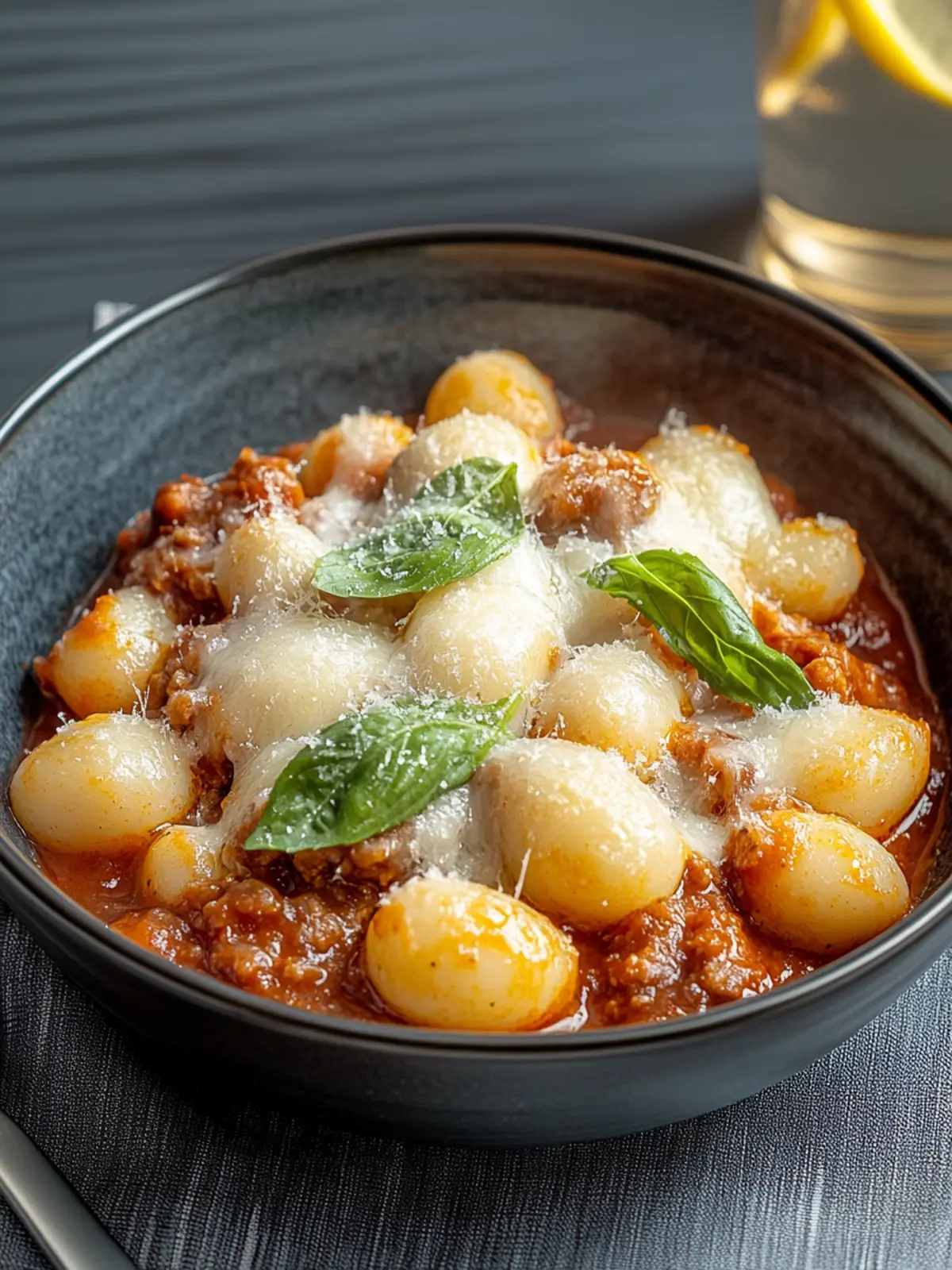 Käsige Bolognese Gnocchi Auflauf für gemütliche Abende 5 Käsige Bolognese Gnocchi Auflauf