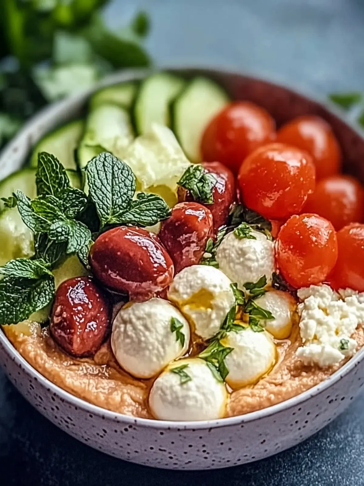 Mittelmeer-Hummus-Schüssel für gesunde Genießer 5 Mittelmeer-Hummus-Schüssel