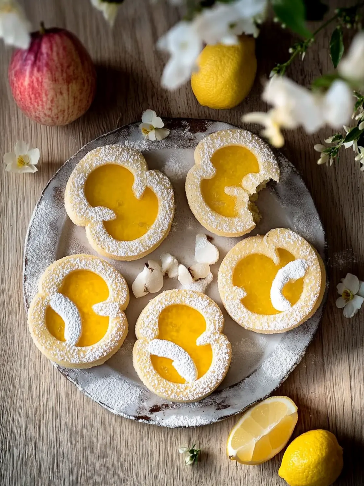 Leckere Zitronenkekse mit cremiger Füllung 2 Leckere Zitronenkekse
