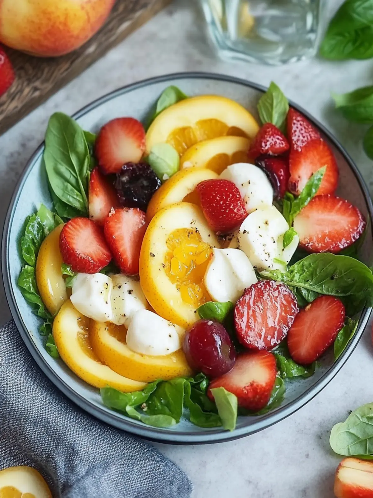 Frischer Sommer-Salat mit Nektarine genießen 2 Sommer-Salat mit Nektarine