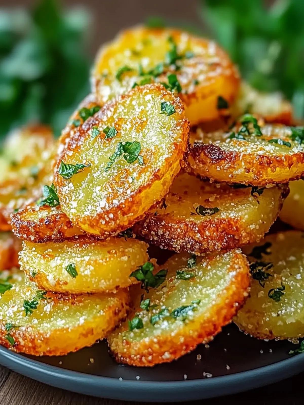 Knusprige Knoblauch- und Parmesan-Kartoffelwedges für Genießer 2 Knusprige Knoblauch- und Parmesan-Kartoffelwedges