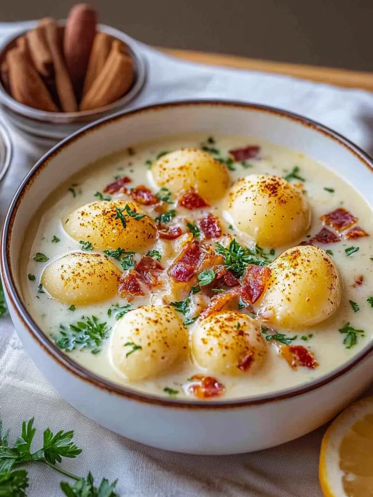 Bacon Cheddar Gnocchi Suppe für kalte Tage 5 Bacon Cheddar Gnocchi Suppe