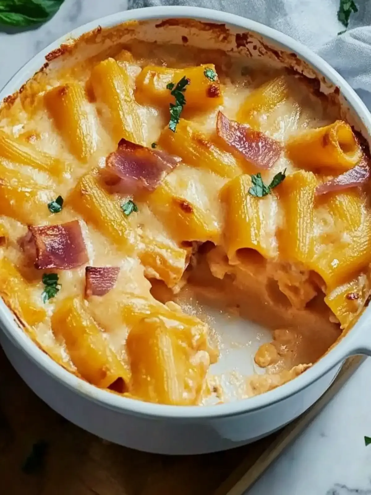 Nudeln und Schinken Gratin für die ganze Familie 3 Nudeln und Schinken Gratin