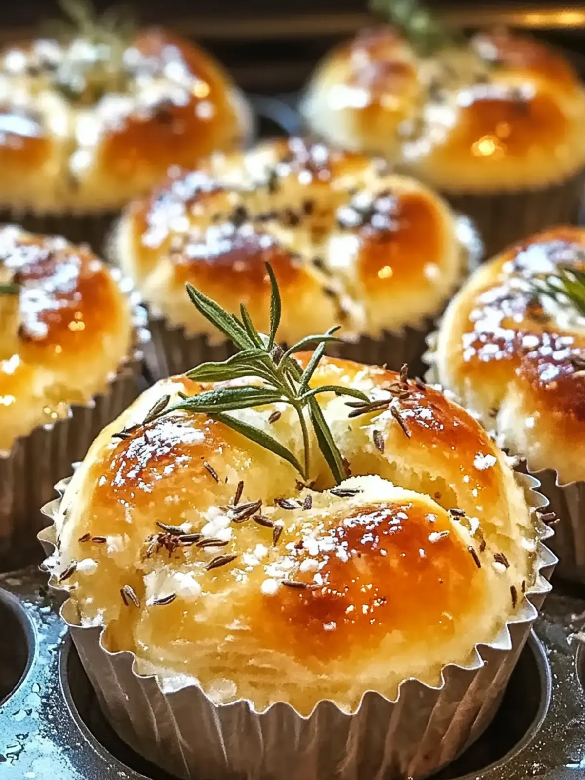 Rosmarin- und Knoblauch-Focaccia-Muffins für Genießer 3 Rosmarin- und Knoblauch-Focaccia-Muffins