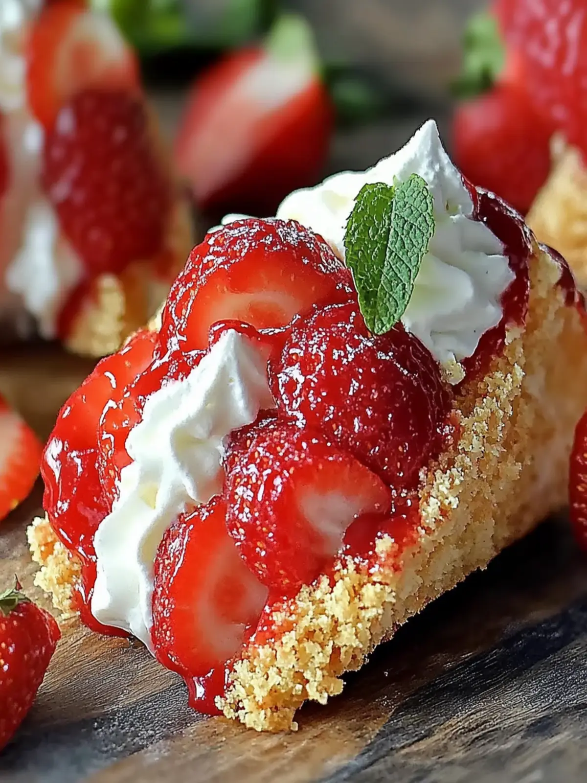 Erdbeer-Crunch-Käsekuchen-Tacos ganz einfach selber machen 5 Erdbeer-Crunch-Käsekuchen-Tacos