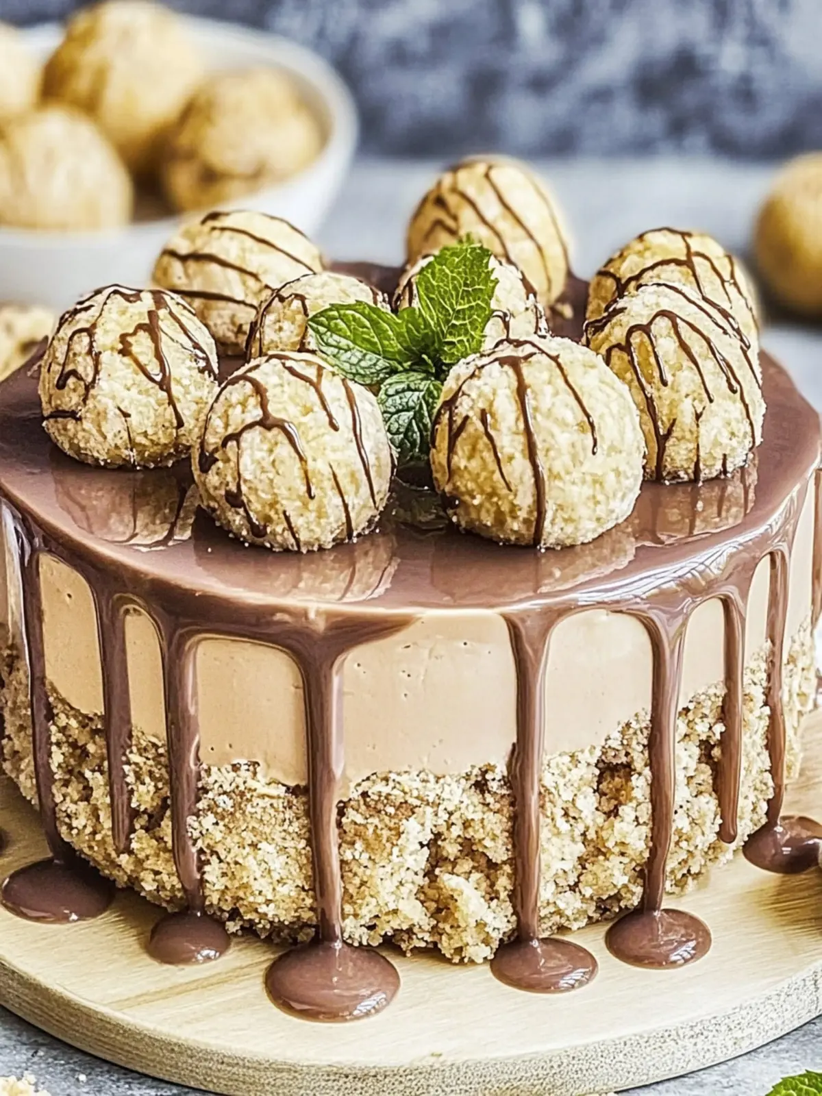 Ferrero Rocher No-Bake Kuchen für Schokoladenliebhaber 4 Ferrero Rocher No-Bake Kuchen