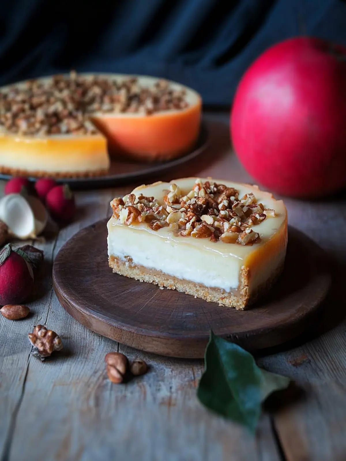 Würziger gebackener Apfelkäsekuchen mit Zimtkruste 4 Würziger gebackener Apfelkäsekuchen mit Zimtkruste