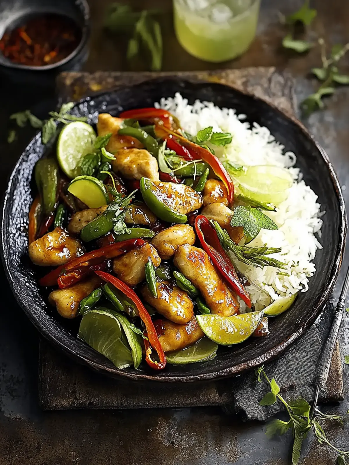 Chinesisches Rindfleisch-Stir-Fry mit Reis schnell zubereitet 2 Chinesisches Rindfleisch-Stir-Fry mit Reis