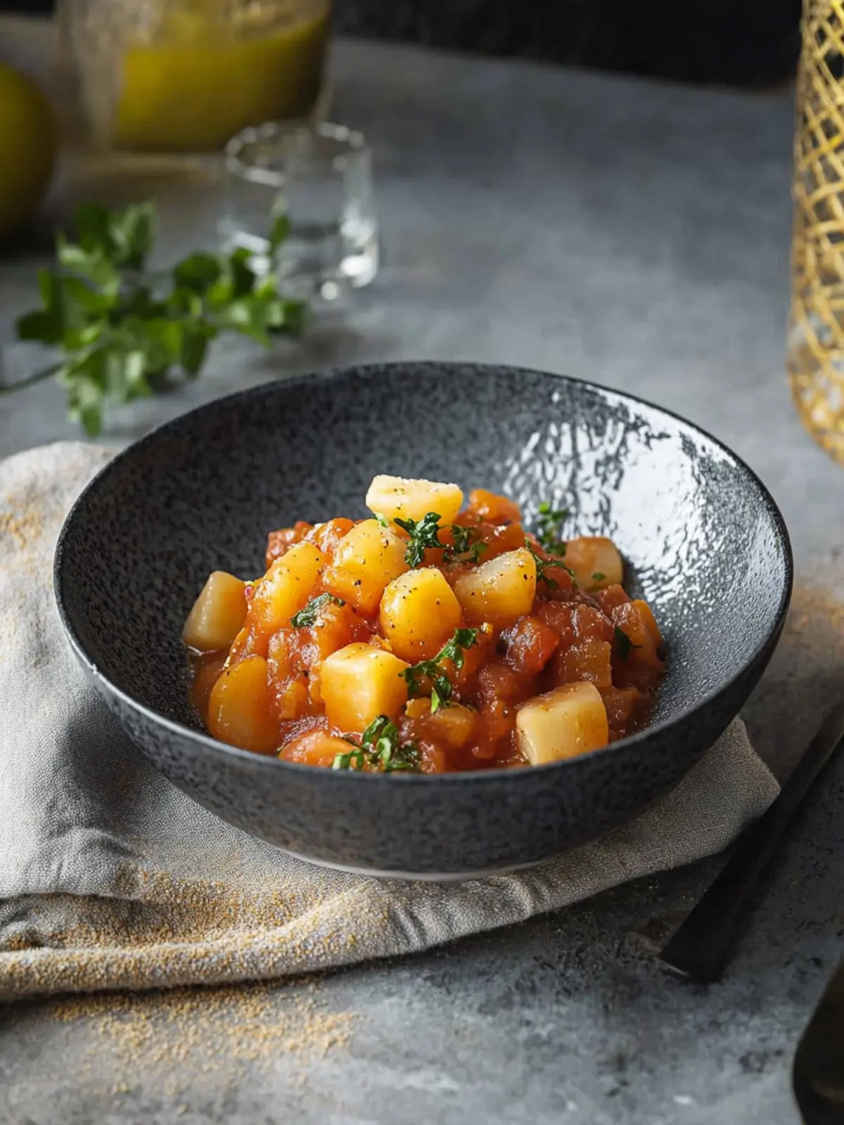 Aromatischer Kürbis- und Bohneneintopf mit Kabanos 4 Aromatischer Kürbis- und Bohneneintopf mit Kabanos-Wurst