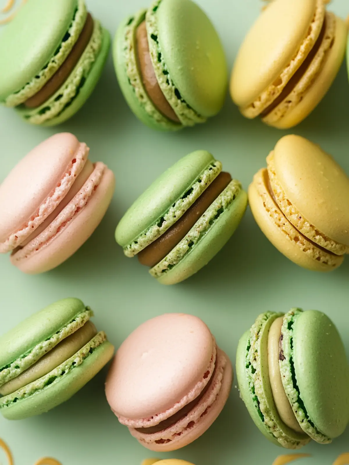 Pistazien-Macarons: Knusprig, cremig und einfach unwiderstehlich 5 Pistazien-Macarons