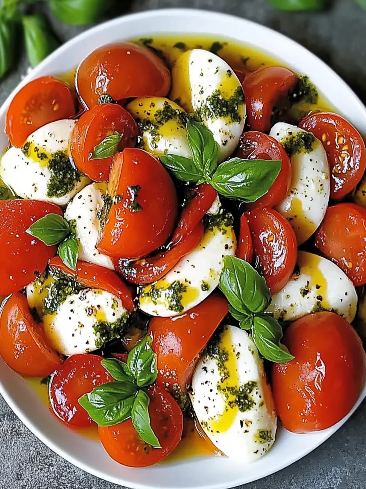 Gerösteter Tomaten Caprese Salat: Frischer Genuss für jeden Tag 5 Gerösteter Tomaten Caprese Salat