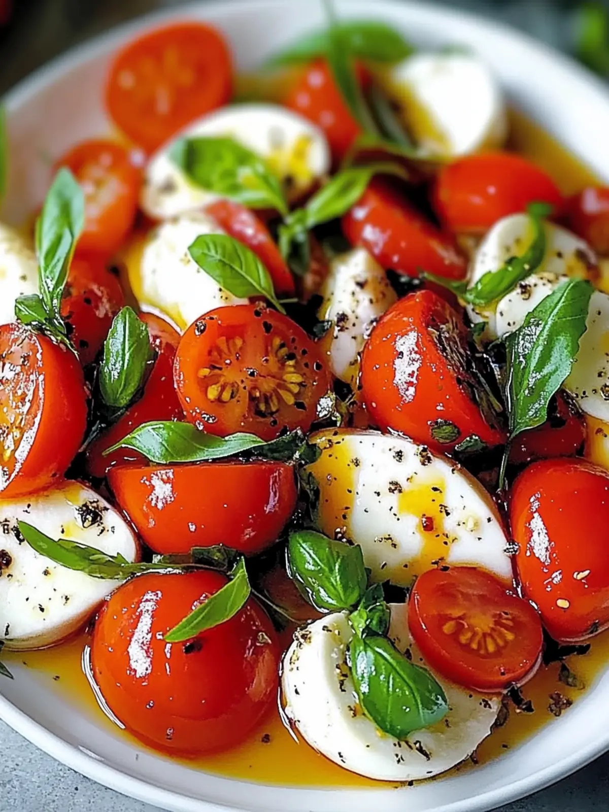 Gerösteter Tomaten Caprese Salat: Frischer Genuss für jeden Tag 3 Gerösteter Tomaten Caprese Salat