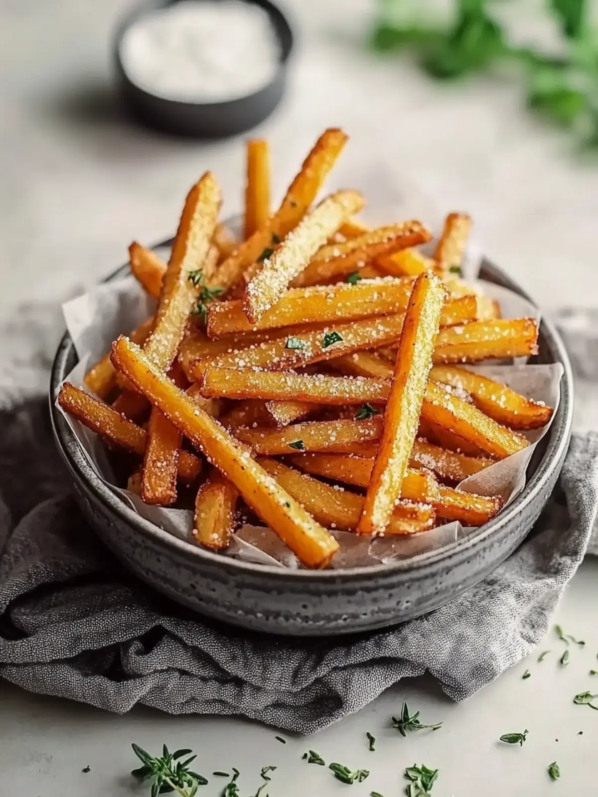 Die besten Süßkartoffelpommes aus der Heißluftfritteuse – Knusprig gut! 2 Die besten Süßkartoffelpommes aus der Heißluftfritteuse