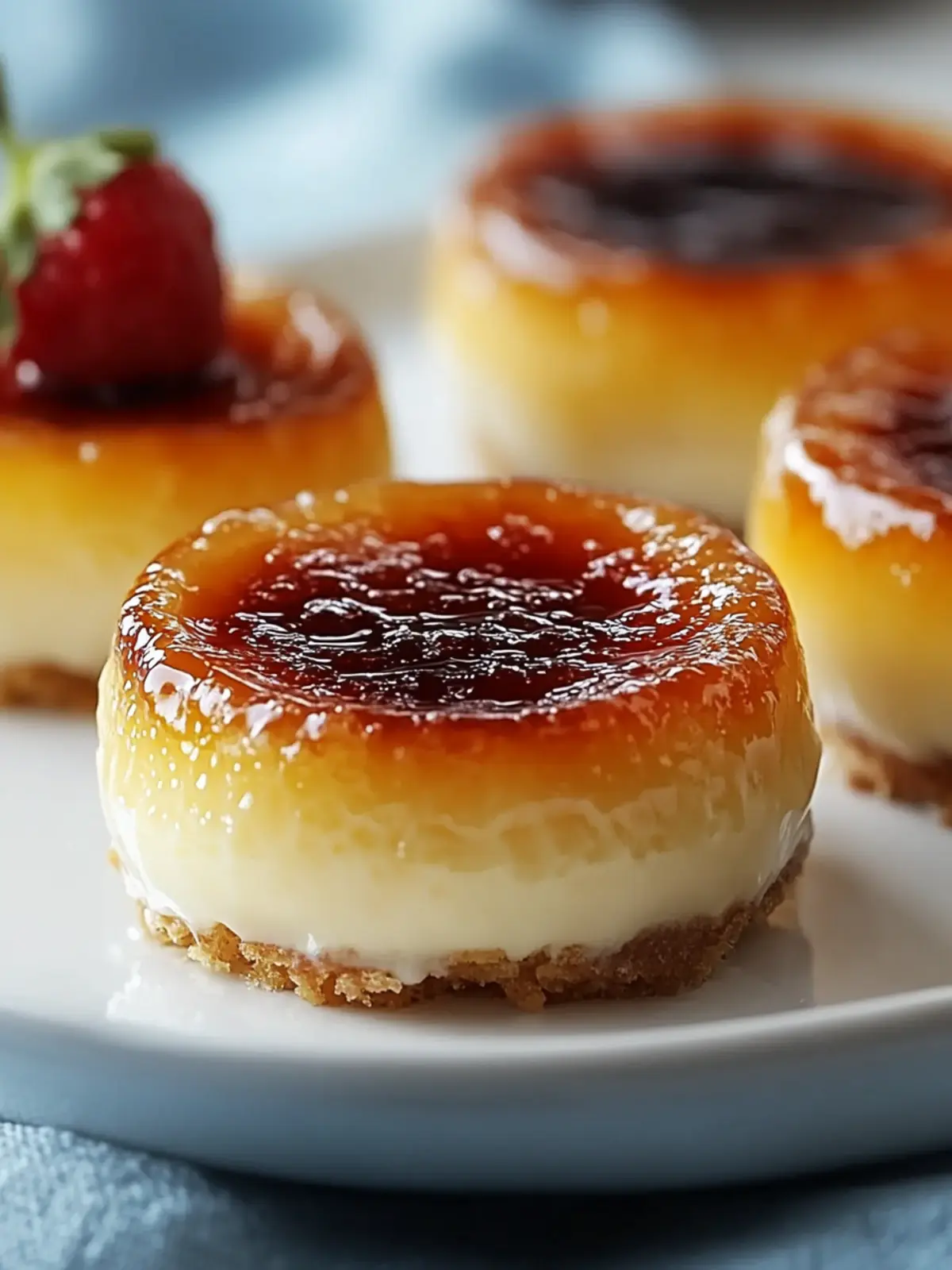 Mini Crème Brûlée Käsekuchen – Kleine Glücksmomente für Dich 2 Mini Crème Brûlée Käsekuchen