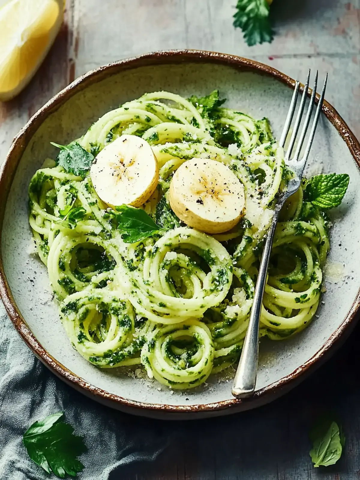Grüne Zucchini-Nudeln mit cremigem Avocado-Pesto genießen 4 Grüne Zucchini-Nudeln mit cremigem Avocado-Pesto