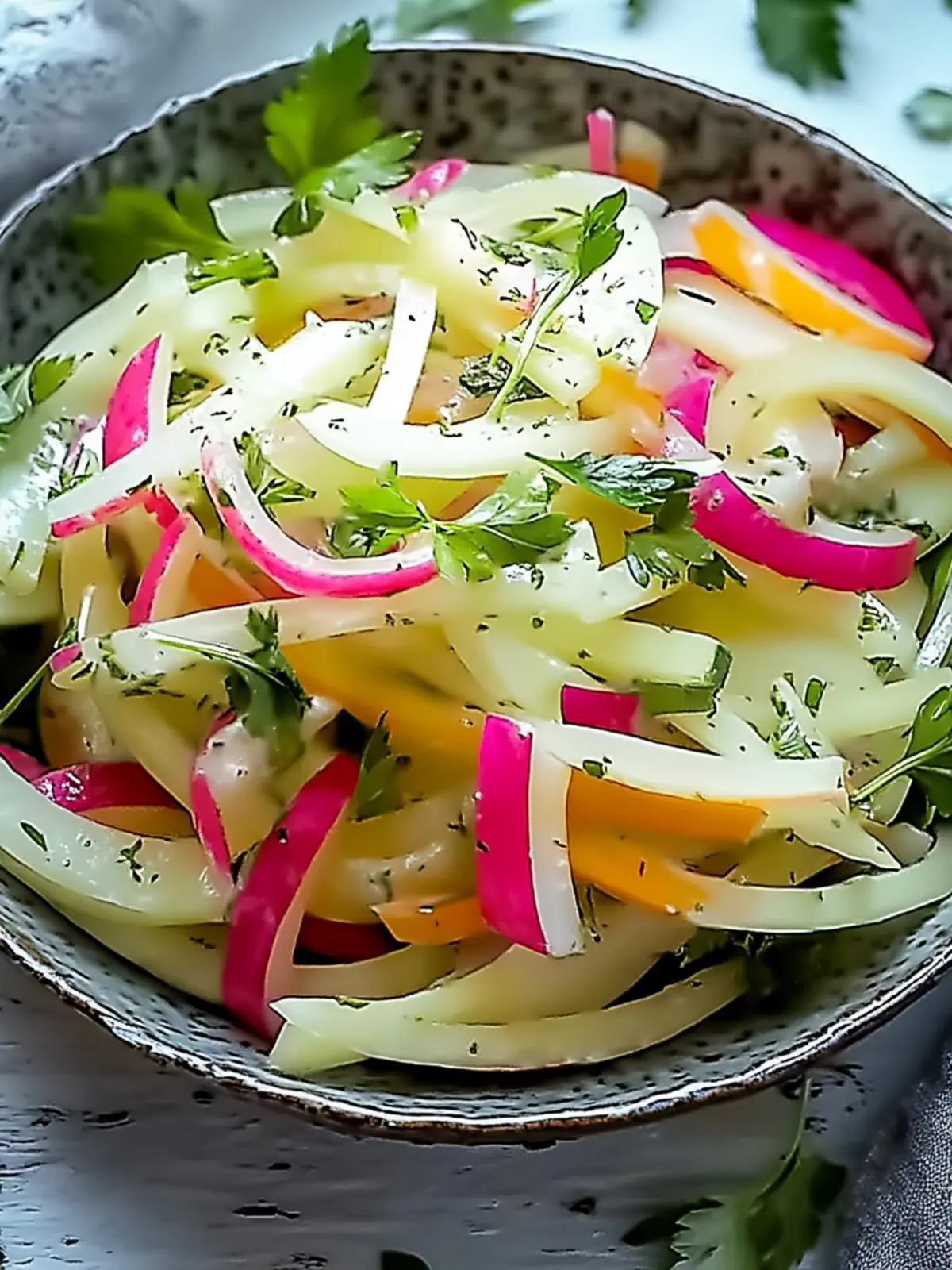 Frischer Kohlrabi-Salat für perfekten Genuss im Sommer 4 Frischer Kohlrabi-Salat für perfekten Genuss