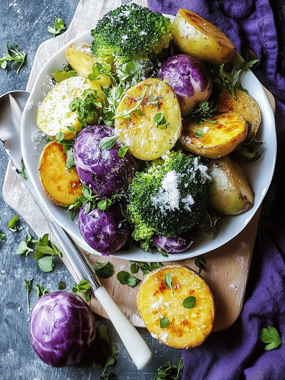Gerösteter Rosenkohl & Süßkartoffeln: Gesund und köstlich genießen 2 Gerösteter Rosenkohl & Süßkartoffeln