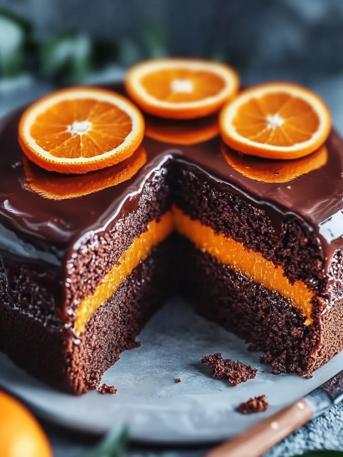 Schokoladen-Orange-Schichtkuchen mit Ganache: Freude für jeden Biss 2 Schokoladen-Orange-Schichtkuchen mit Ganache