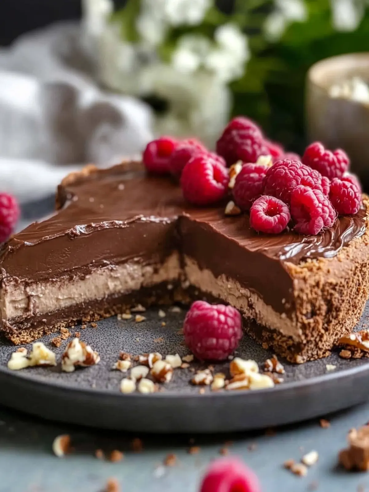 Genieße diesen cremigen Nutella-Käsekuchen ohne Backen 3 Nutella-Käsekuchen ohne Backen