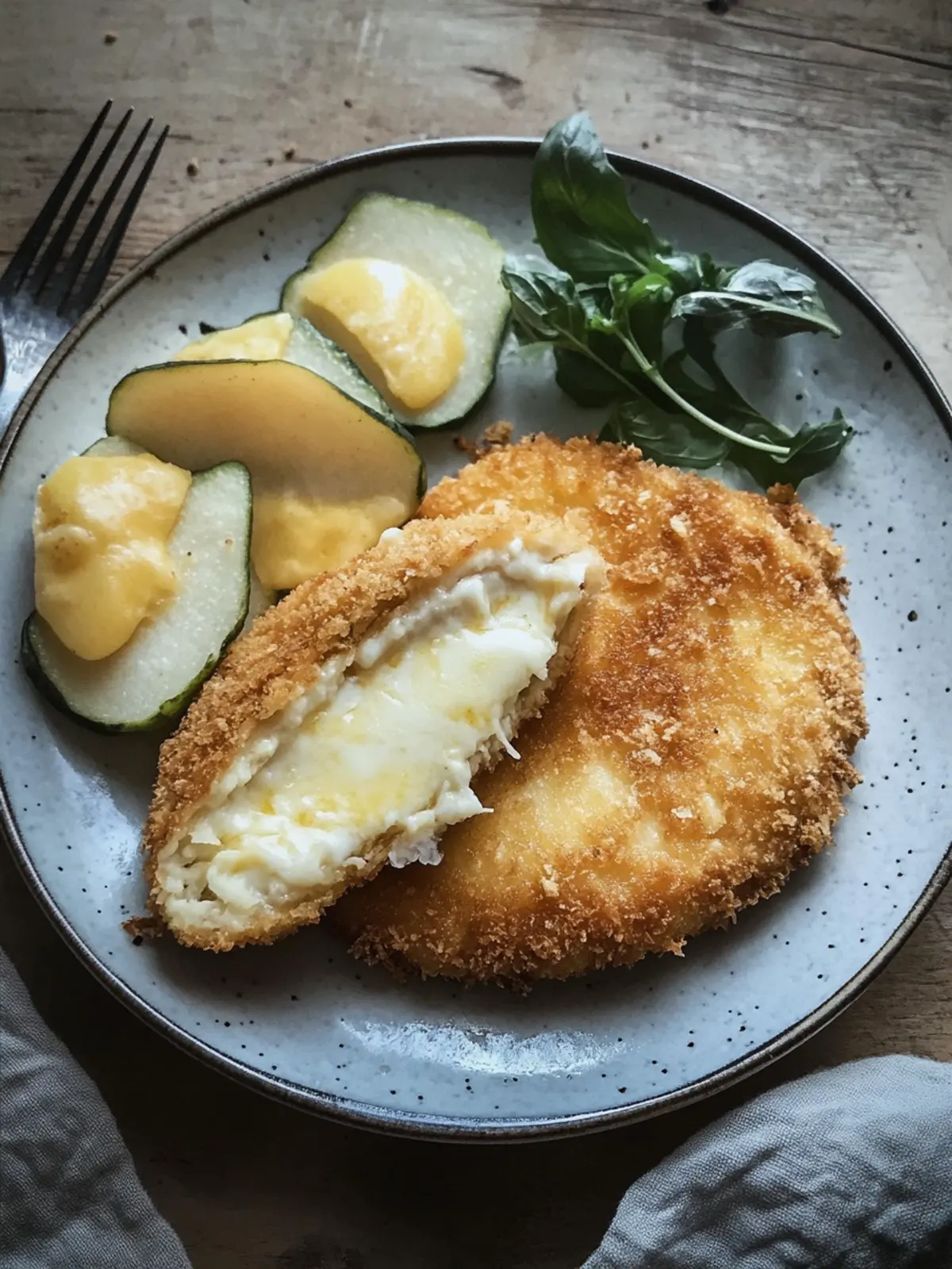 Krosse Vegetarische Schnitzel mit Käse im OptiGrill zubereiten 4 Vegetarischer Schnitzel mit Käse