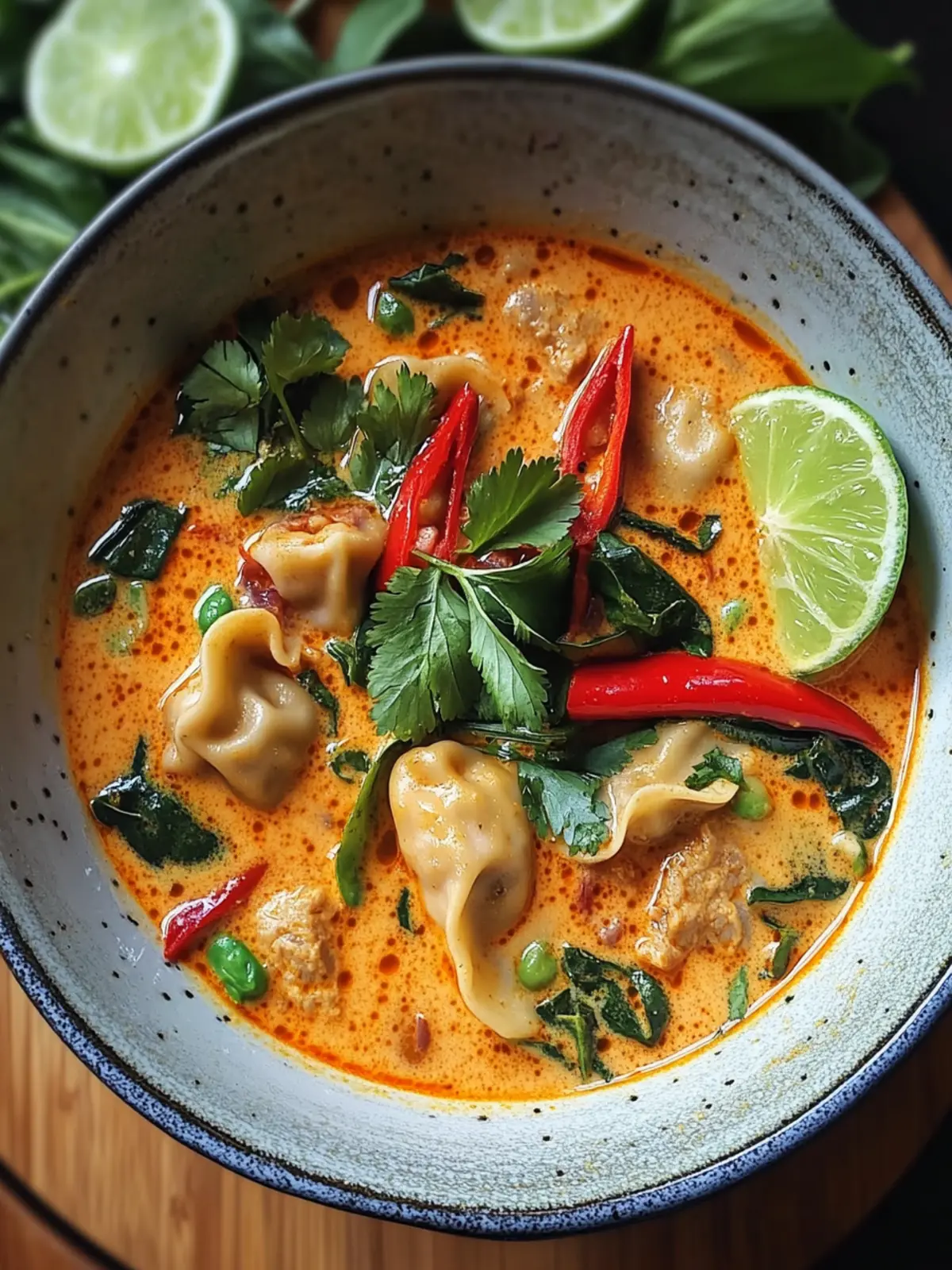 Thailändische rote Curryküchlein-Suppe für jeden Abend 2 Thailändische rote Curryküchlein-Suppe