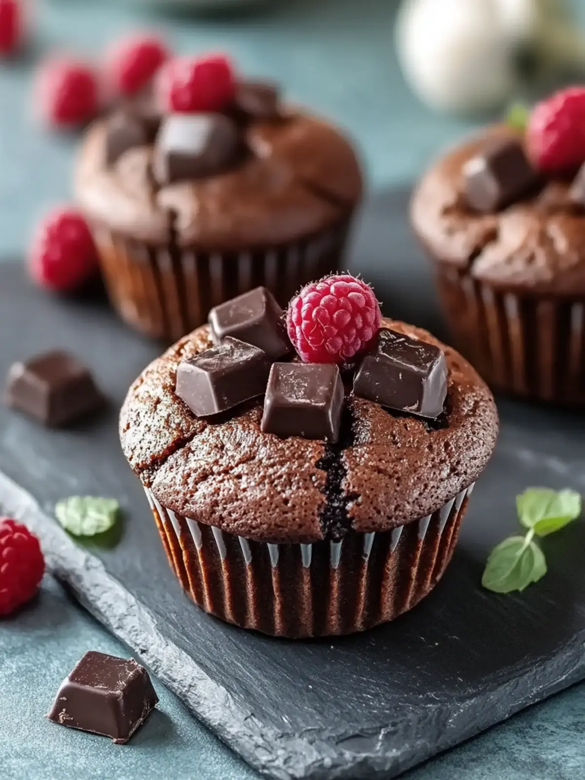 Saftige Schokoladenmuffins mit Öl - Perfekt für jeden Anlass 3 Feuchte Schokoladenmuffins mit Öl