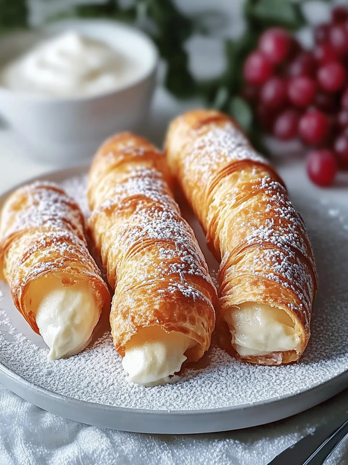 Cannoncini mit italienischer Creme – Ein Genuss für alle Sinne 3 Cannoncini mit italienischer Creme