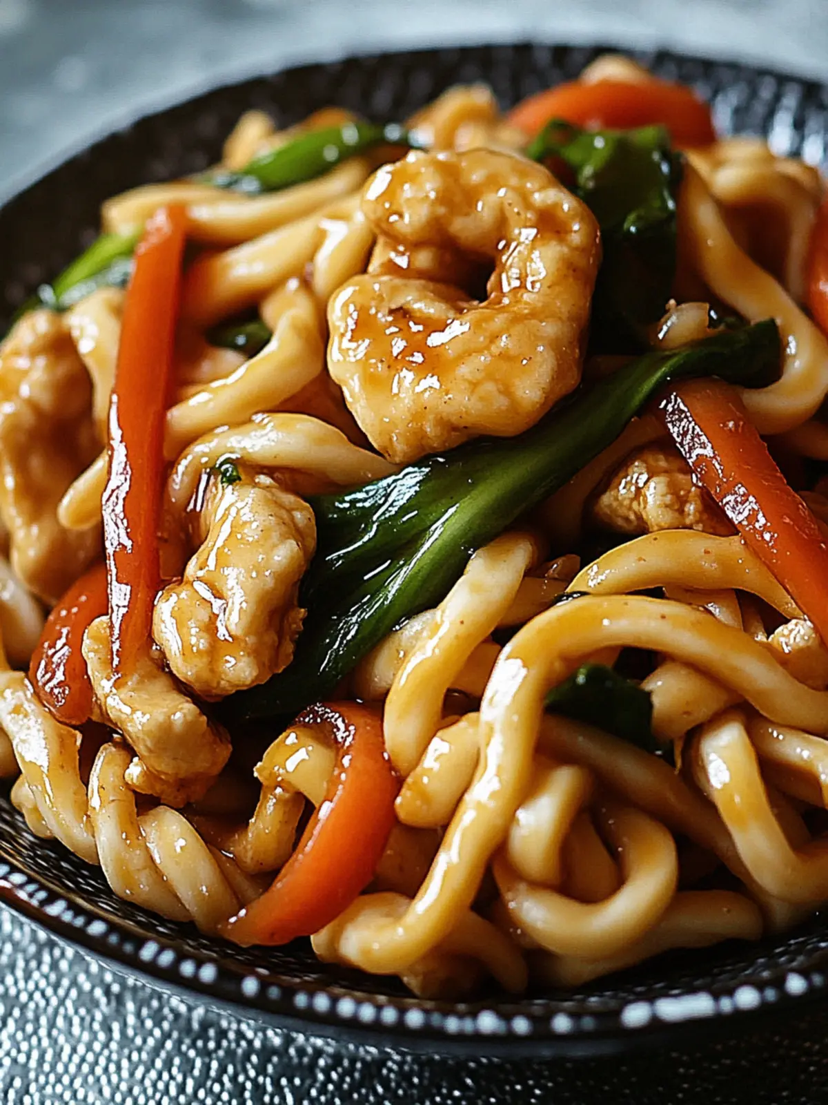 Amazing Chicken Yaki Udon Nudelpfanne für jeden Abend 2 Amazing Chicken Yaki Udon Nudelpfanne