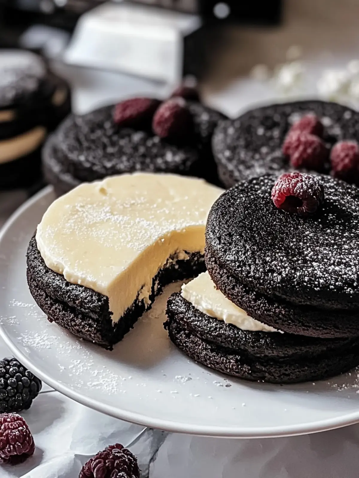 Schwarze Samt Käsekuchen Kekse: Der perfekte Halloween Genuss 4 Schwarze Samt Käsekuchen Kekse