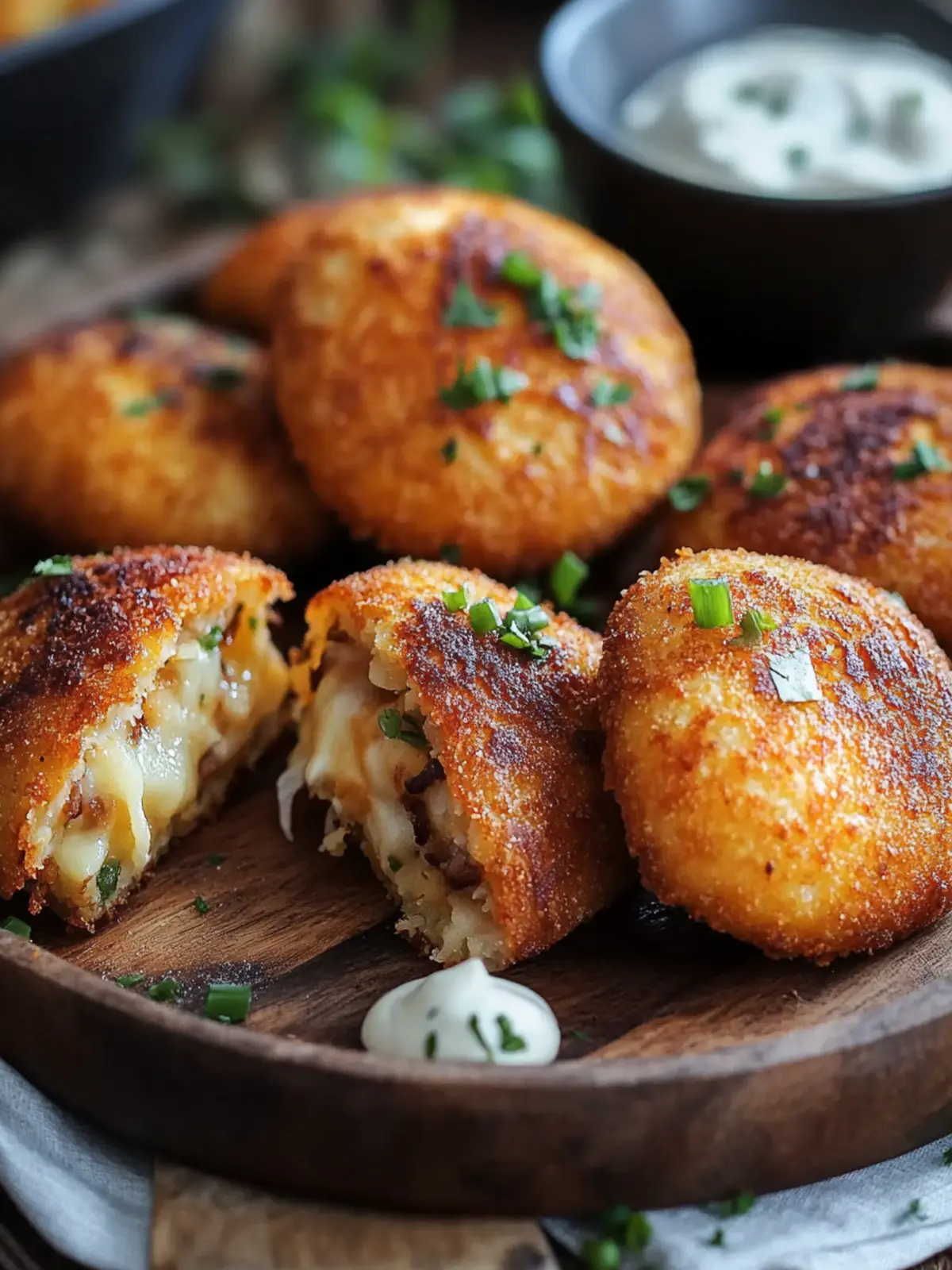 Kartoffelknödel mit Doppelrahmkäse – Cremiger Genuss vom Feinsten 3 Kartoffelknödel mit Doppelrahmkäse