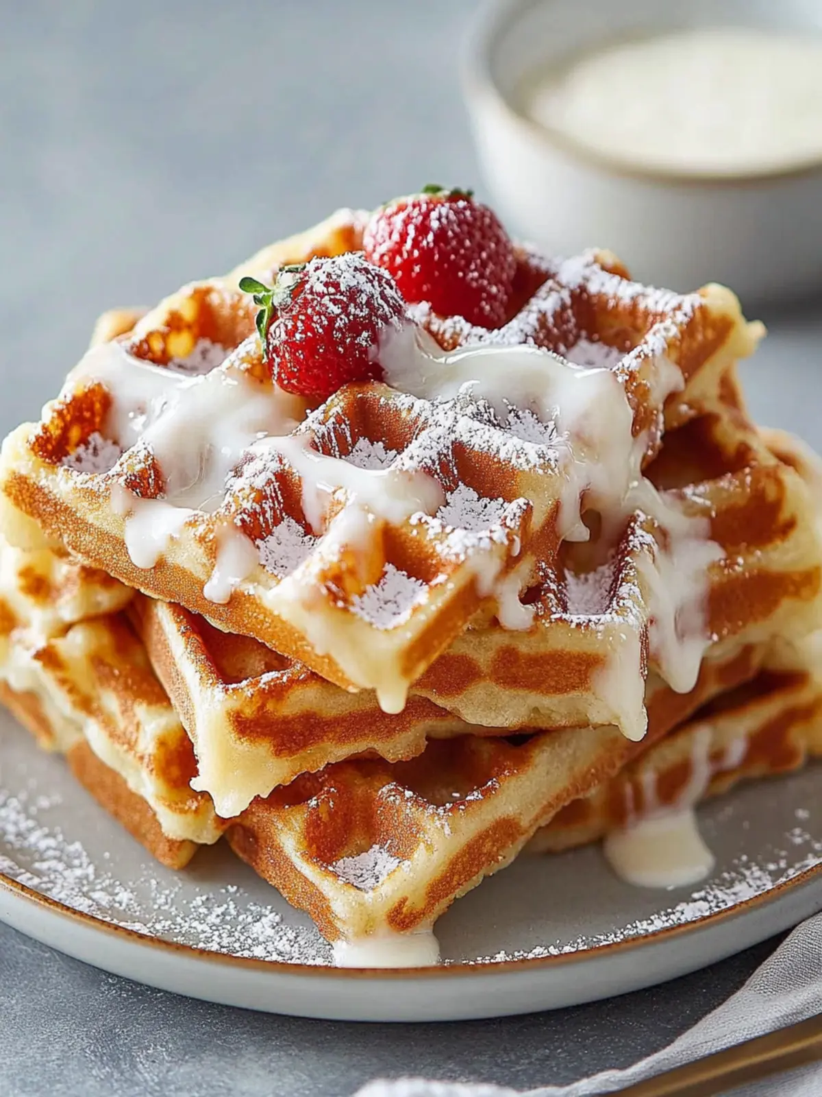 Zimtschnecken Waffeln Frischkäse - Der süße Brunch-Traum 4 Zimtschnecken Waffeln Frischkäse