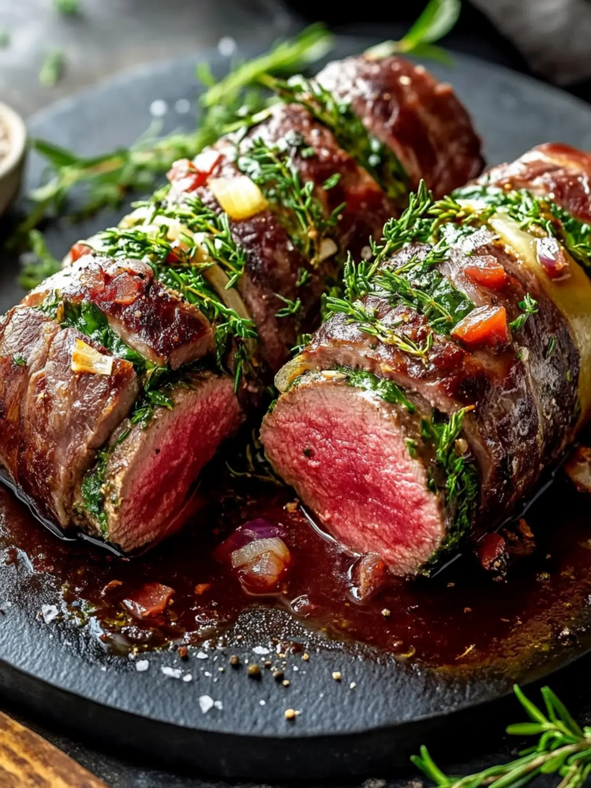 Authentische österreichische Rinderrouladen mit köstlicher Sauce 2 Authentische österreichische Rinderrouladen