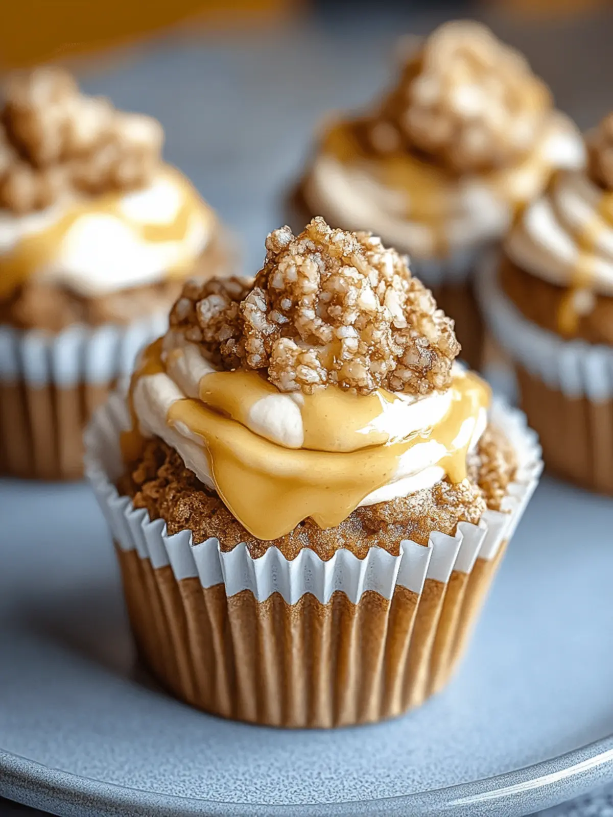 Karamell Frischkäse Bananen Muffins für jeden Anlass 2 Karamell Frischkäse Bananen Muffins