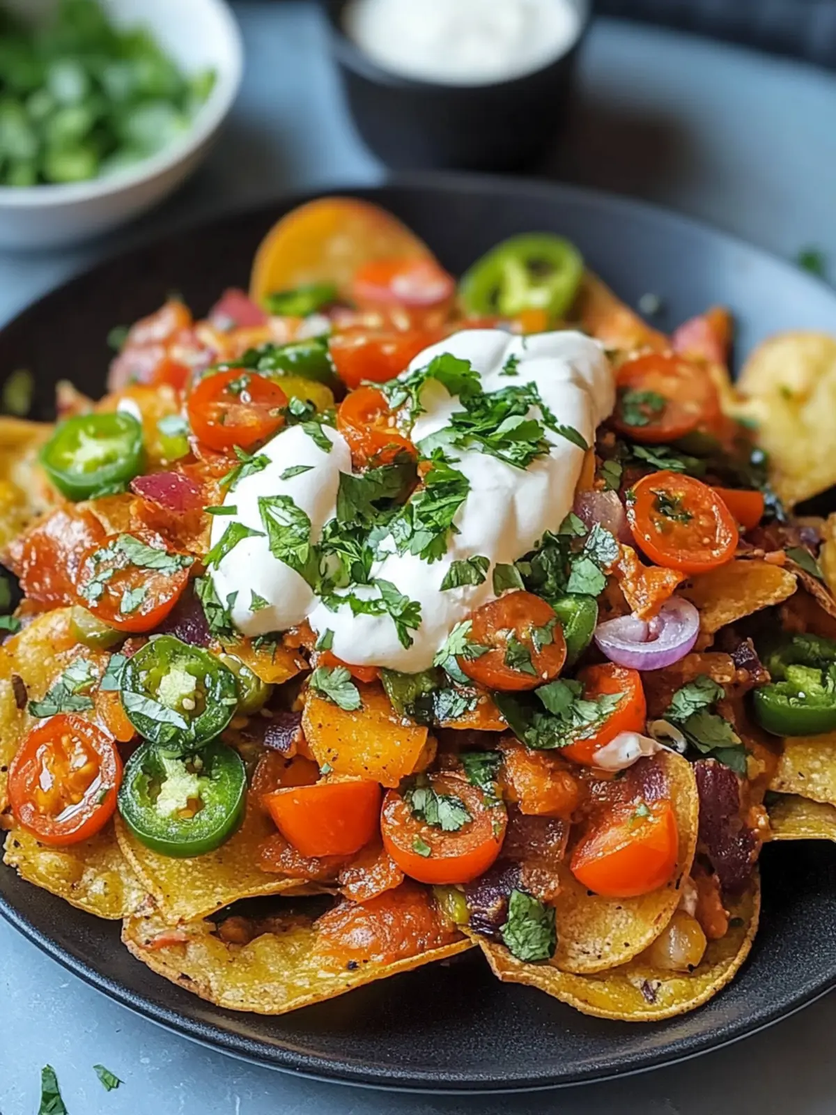Krosse Vegetarische Irische Nachos für den perfekten Snack 3 Vegetarische irische Nachos