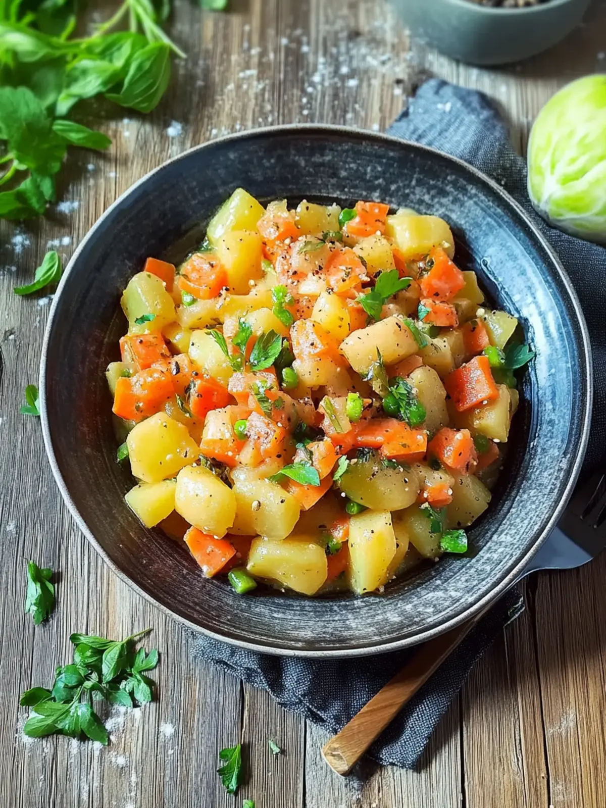 Kartoffel- und Kohlrabi-Pfanne mit Karotten für schnelle Genussmomente 3 Kartoffel- und Kohlrabi-Pfanne mit Karotten