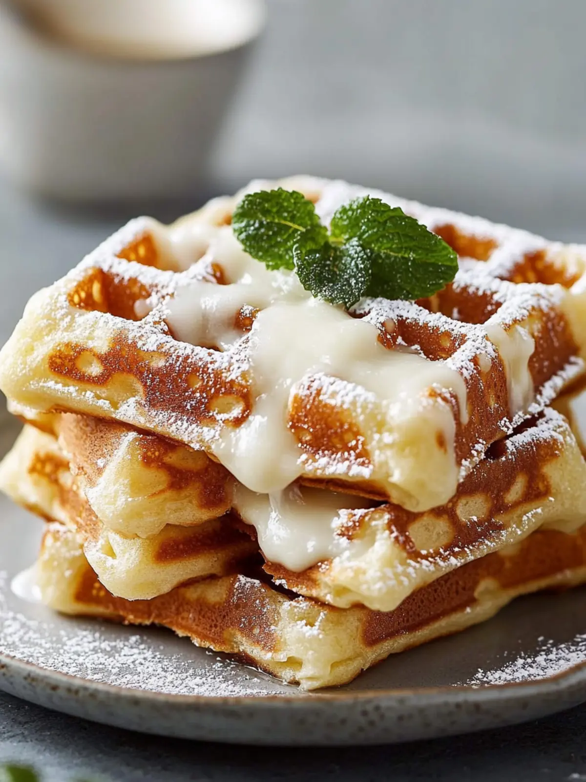 Zimtschnecken Waffeln Frischkäse - Der süße Brunch-Traum 2 Zimtschnecken Waffeln Frischkäse