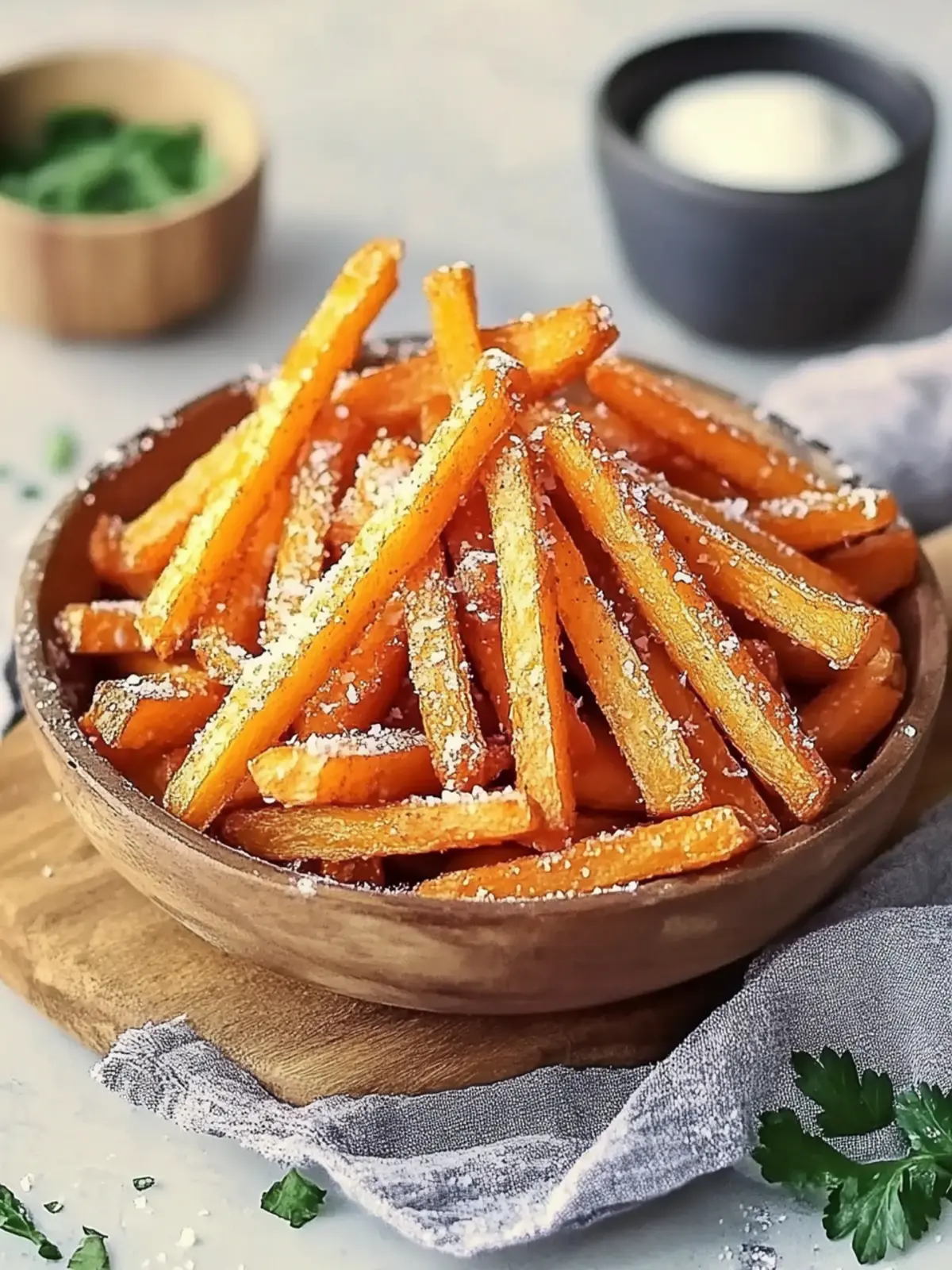 Die besten Süßkartoffelpommes aus der Heißluftfritteuse – Knusprig gut! 4 Die besten Süßkartoffelpommes aus der Heißluftfritteuse