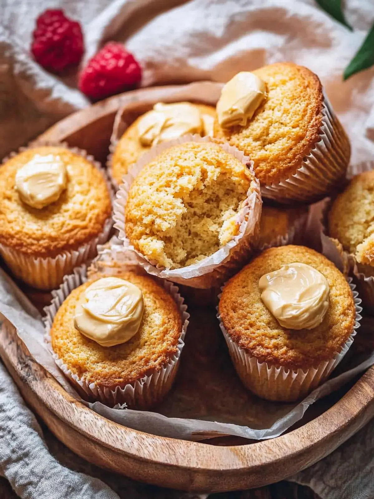 Vegane Maisbrot-Muffins mit 'Honigbutter' – Fluffig und Schnell 3 Vegane Maisbrot-Muffins mit 'Honigbutter'