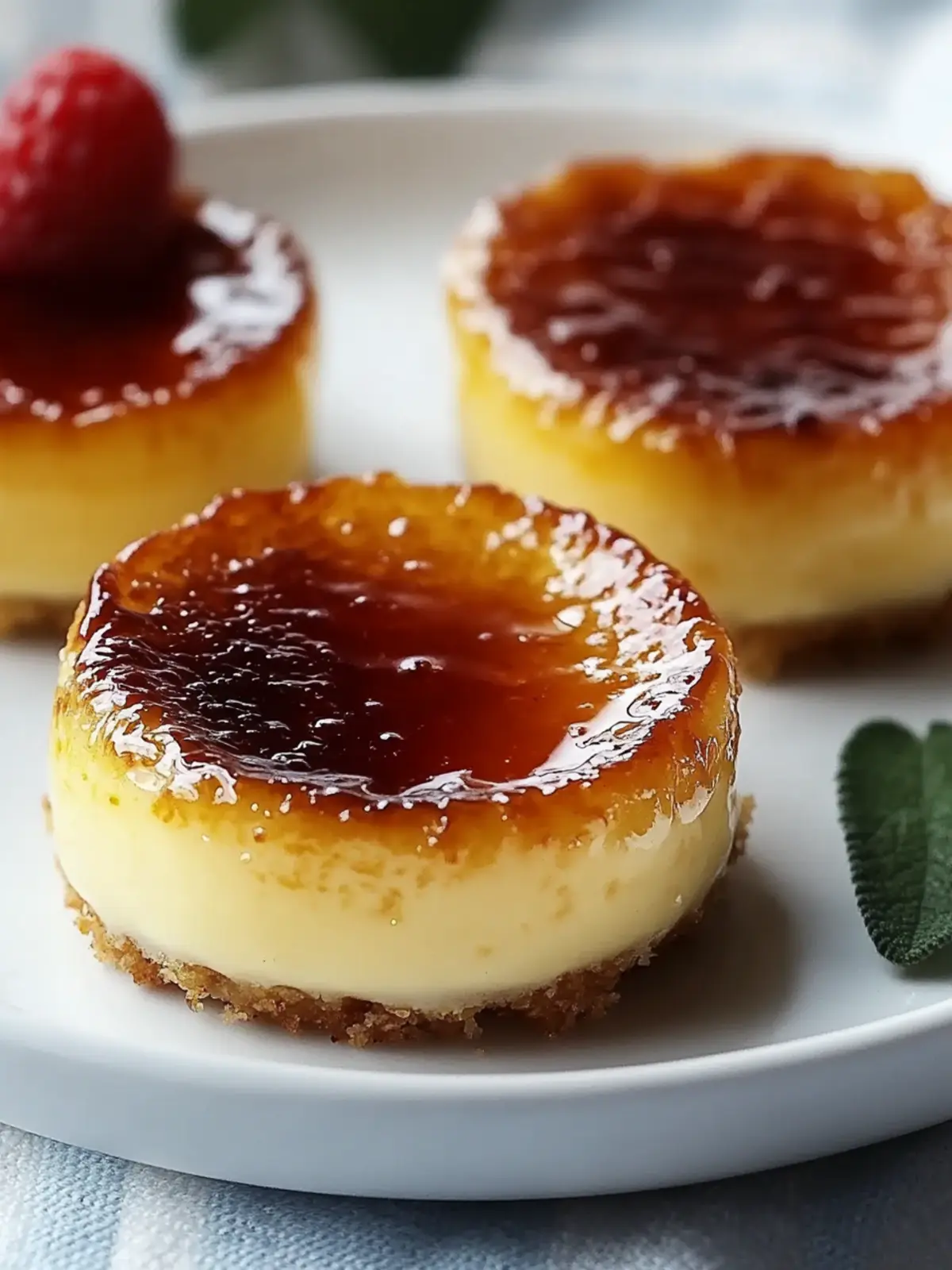 Mini Crème Brûlée Käsekuchen – Kleine Glücksmomente für Dich 3 Mini Crème Brûlée Käsekuchen