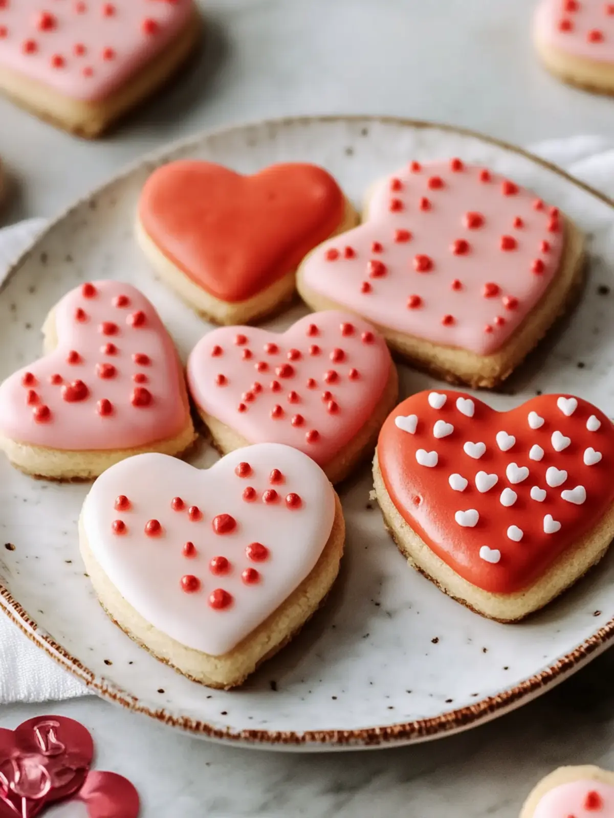 Valentinstag Zuckerkekse mit rotem Royal-Icing für Herzensköche 5 Valentinstag Zuckerkekse mit rotem Royal-Icing