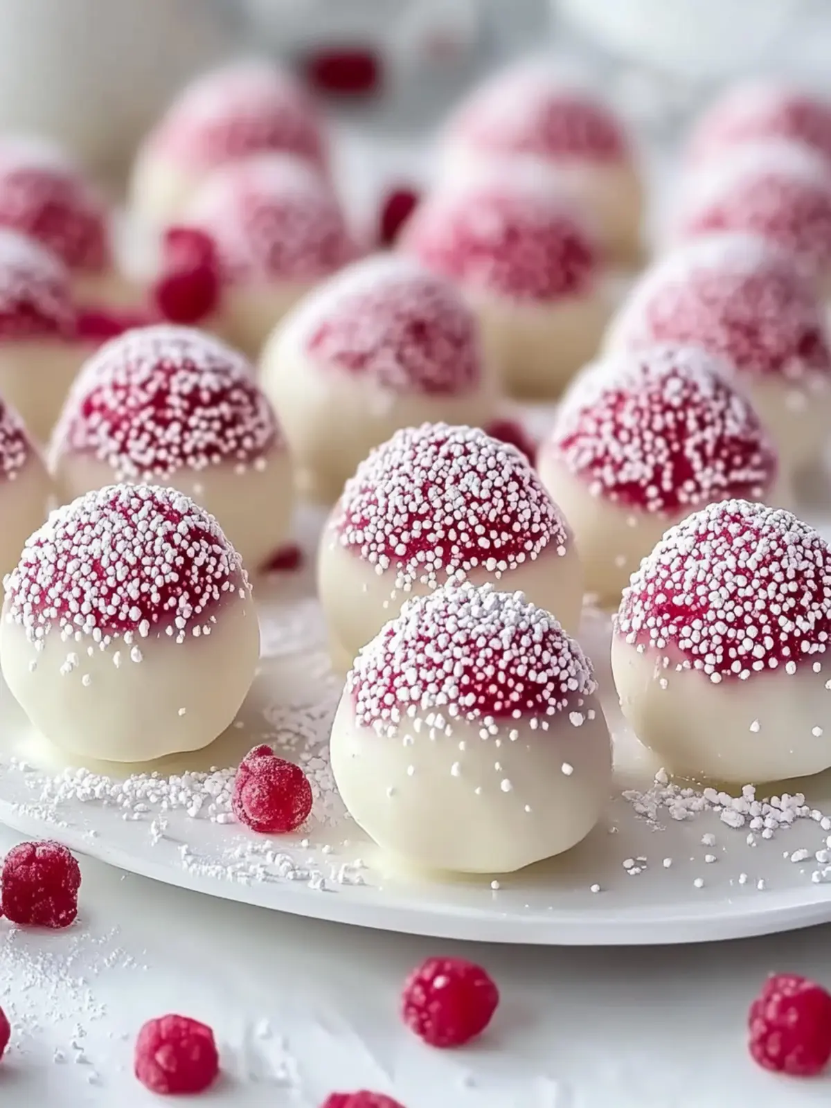 Weiße Schokolade Himbeer-Trüffel – Der perfekte Genuss für jeden Anlass 5 Weiße Schokolade Himbeer-Trüffel