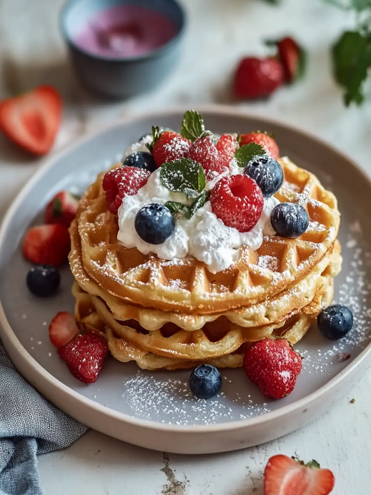 Glutenfreie Hüttenkäsewaffeln mit Hafer: Proteinreicher Genuss 5 Glutenfreie Hüttenkäsewaffeln mit Hafer