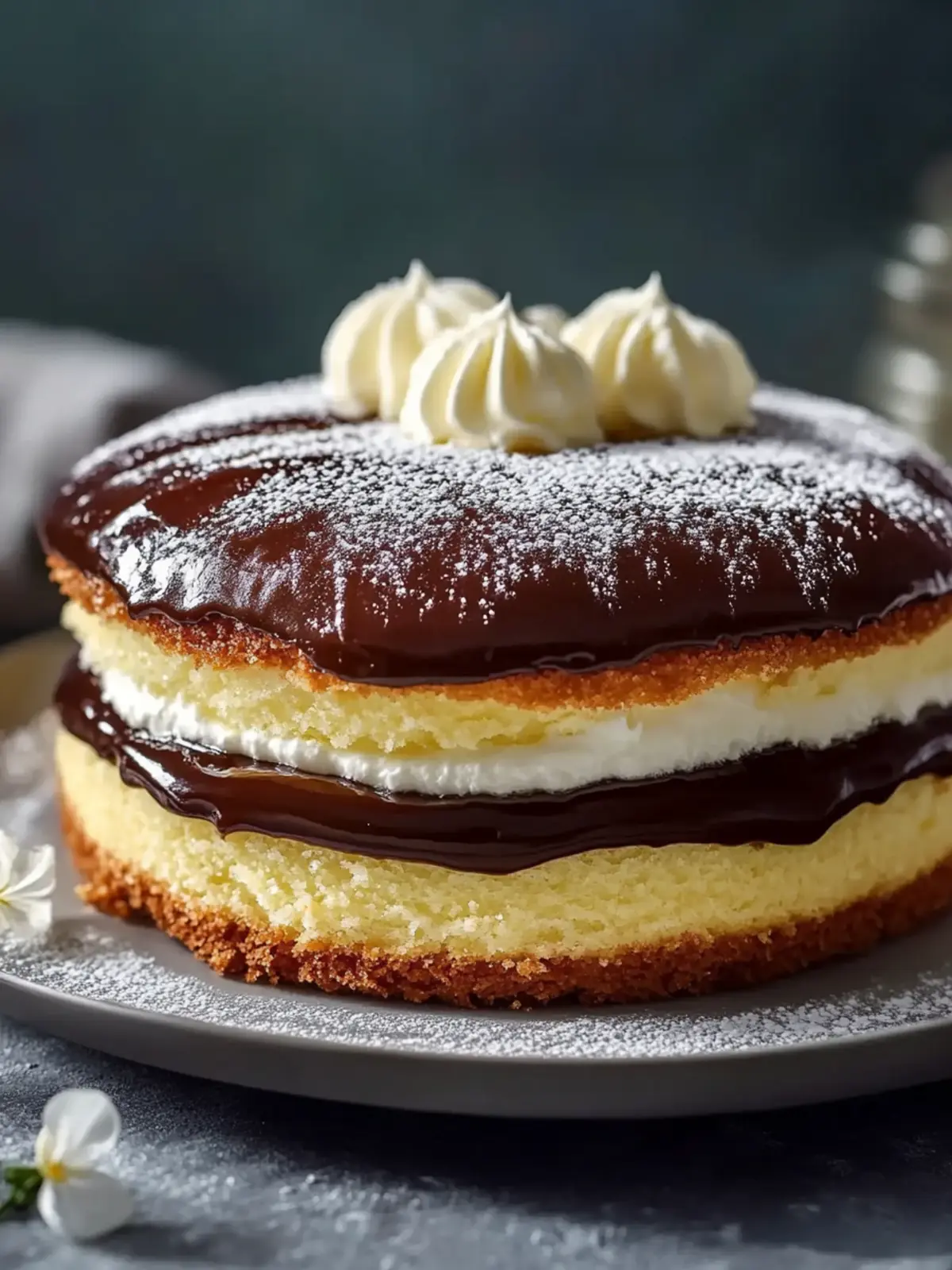 Boston Cream Pie Glückseligkeit: Ein Stück Genuss für Dich 5 Boston Cream Pie Glückseligkeit