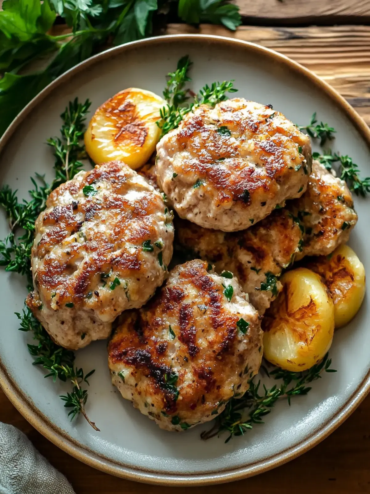 Saftige deutsche Schweinefrikadellen