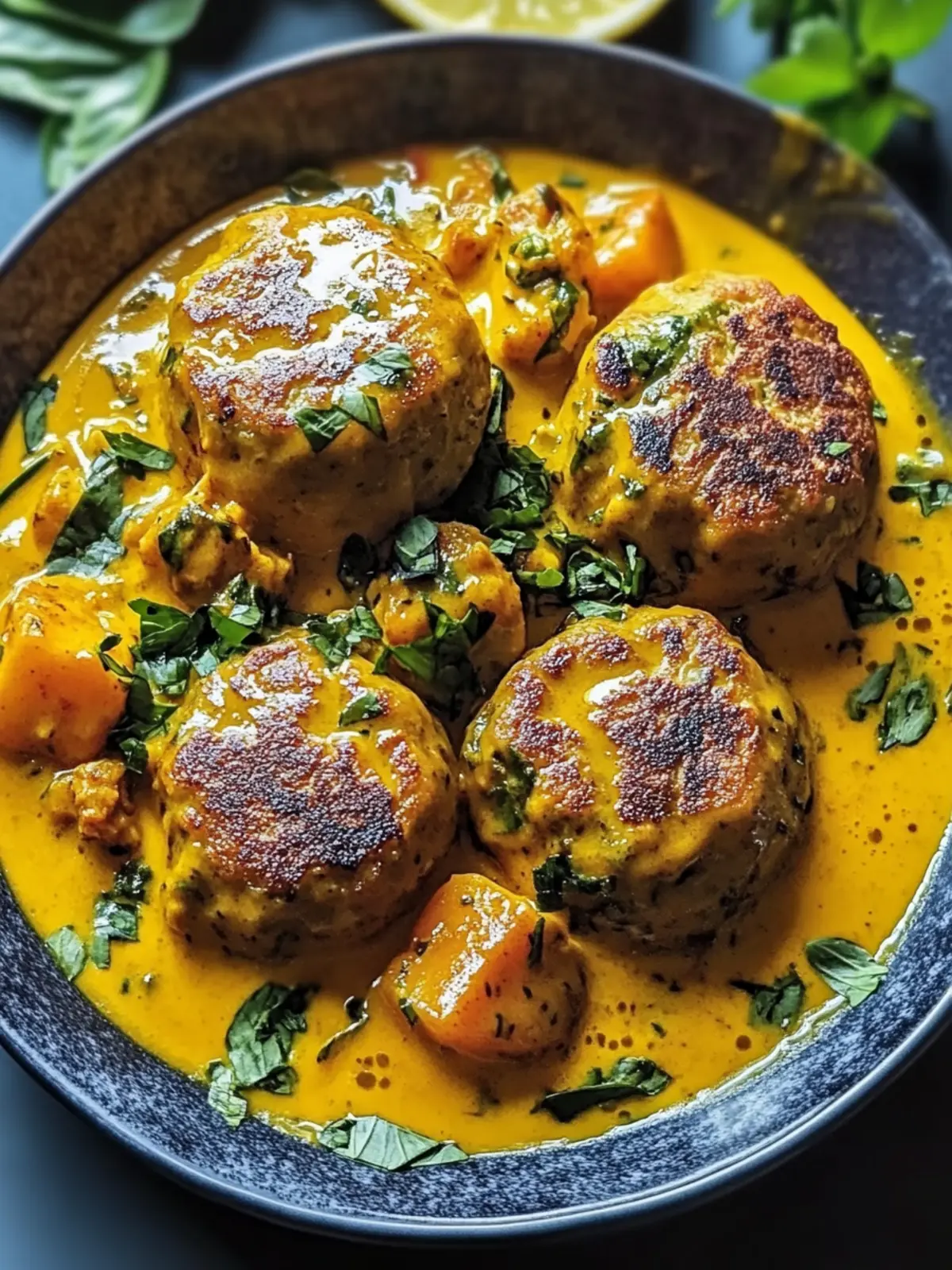 Vegane Linsenteigtäschchen in Currysoße – Gesund und Lecker 2 Vegane Linsenteigtäschchen in Currysoße